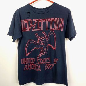 Led Zeppelin Icarus Swan United States of America 1977 Tour Short Sleeve Tee Sm